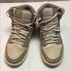 Men's Tan High-Top Sneakers